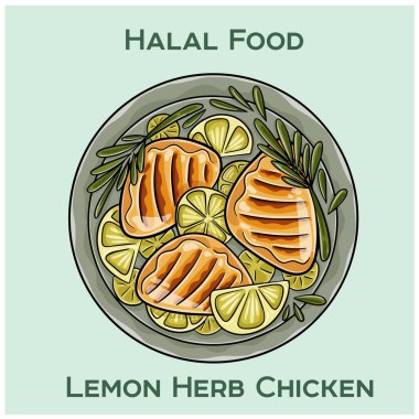 Limonlu Herb Chicken 'ımızın tadını çıkarın. Lezzetli limon ve aromatik otlarla terbiye edilmiş taze ve lezzetli bir deneyim için leziz bir tavuk..