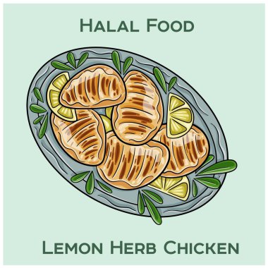Limonlu Herb Chicken 'ımızın tadını çıkarın. Lezzetli limon ve aromatik otlarla terbiye edilmiş taze ve lezzetli bir deneyim için leziz bir tavuk..