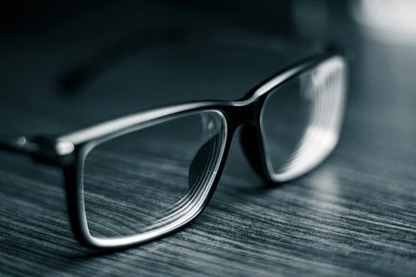 Solglasögon Trä Bakgrund — Stockfoto