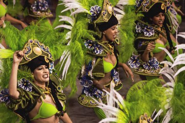 Samba okulu, 19 Şubat 2023 'te Sao Paulo Brezilya' daki Sambadrome karnavalında gösteri yaptı.