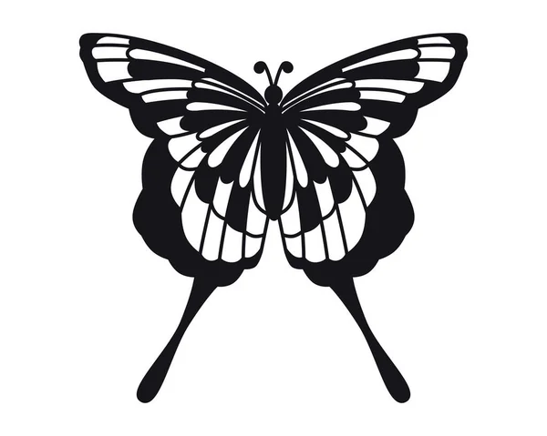 Motýl Vektorová Kresba Detailní Záběr Použito Pro Webový Design — Stockový vektor