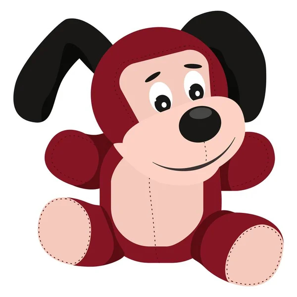 Puppy. Dog. Toy. Cartoon character. Animal. Used for web design, interior design, collage, print, stickers, magazines, children's games. Vector. Graphics. 