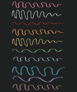 Renk dinamik vuruşlar, karalamalar, renkli dinamik vuruşlar, karalamalar. Koyu arkaplanda örnek. Web tasarım projeleri için kullanılır.