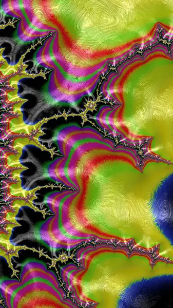 stock image Artistic and imaginative digitally designed abstract 3D fractal background