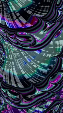 Sanatsal ve yaratıcı dijital olarak tasarlanmış soyut 3D fraktal arkaplan