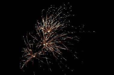 Real fireworks photography and abstract colorful fireworks background