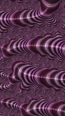 Sanatsal ve yaratıcı dijital olarak tasarlanmış soyut 3D fraktal arkaplan