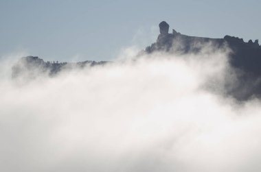 Sisteki Roque Nublo. Nublo Doğal Anıtı. Tejeda. Büyük Kanarya. Kanarya Adaları. İspanya.