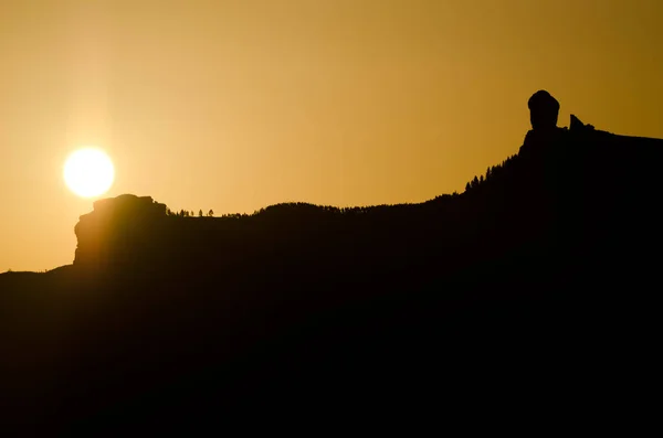 夜明けにロック ヌブロ ヌブロ自然記念碑 テジェダ グラン カナリア カナリア諸島 スペイン — ストック写真