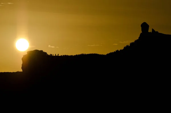 夜明けにロック ヌブロ ヌブロ自然記念碑 テジェダ グラン カナリア カナリア諸島 スペイン — ストック写真