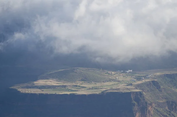 Meseta Mesa Acusa Artenara Parque Rural Nublo Gran Canaria Islas — Foto de Stock