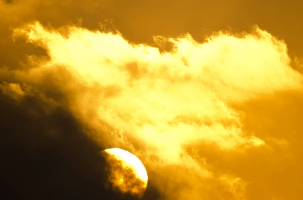 Pôr Sol Nuvens Gran Canaria Ilhas Canárias Espanha — Fotografia de Stock