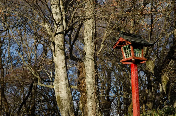 Lanterna Tradicional Parque Nacional Nikko Japão — Fotografia de Stock