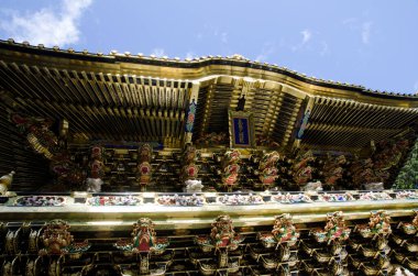Tosho-gu Tapınağının Yomeimon Kapısı. Nikko. Tochigi Bölgesi. Japonya.