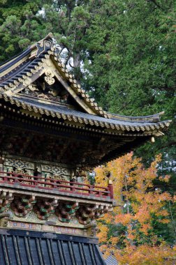 Koro veya Davul Kulesi. Tosho-gu Tapınağı. Nikko. Tochigi Bölgesi. Japonya.