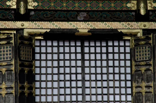 Детали Святилища Тошо Никко Префектура Тотиги Япония — стоковое фото