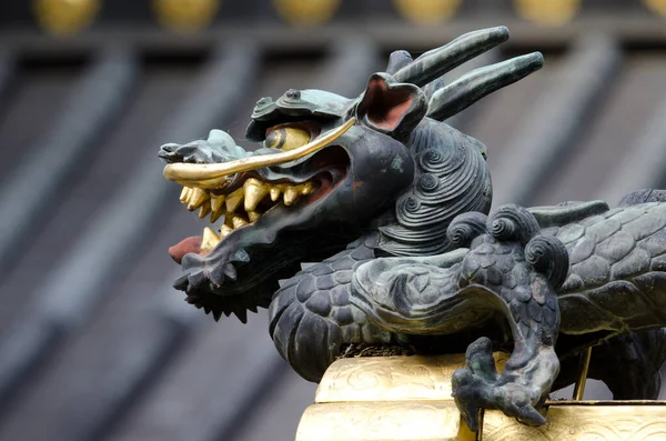 Nikko Ноября 2017 Carving Dragon Karamon Gate Храм Тошо Префектура — стоковое фото
