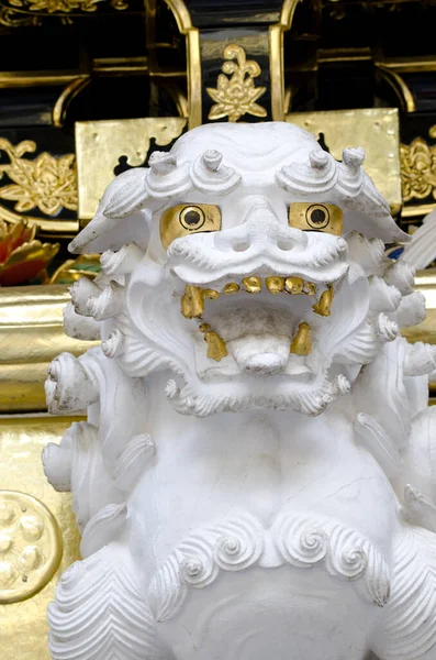 2017年 平成29年 11月17日 唐門で獅子の彫刻 東照宮 栃木県 — ストック写真