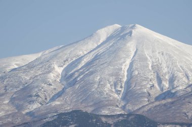 Snowy mountain in Shiretoko National Park. Shiretoko Peninsula. Hokkaido. Japan.