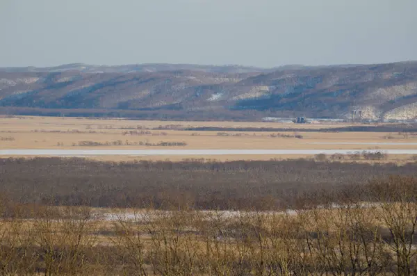 Kushiro Shitsugen Ulusal Parkı 'ndaki manzara. Kushiro. Hokkaido. Japonya.