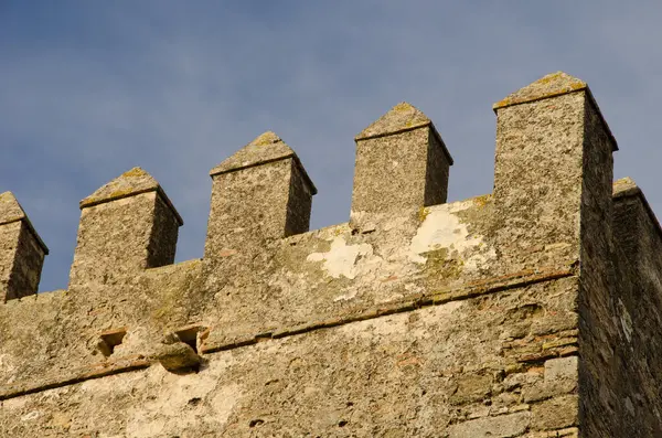 Ducal Kalesi 'nin detayları. Arcos de la Frontera. Cadiz. Endülüs. İspanya.