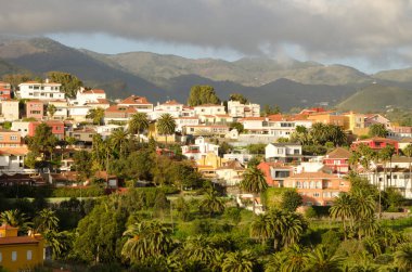 Town of Santa Brigida. Gran Canaria. Canary Islands. Spain. clipart