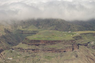 Mesa de Acusa. Nublo Kırsal Parkı. Artenara. Büyük Kanarya. Kanarya Adaları. İspanya.