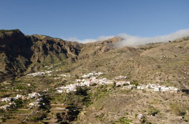 Tejeda kasabası. Büyük Kanarya. Kanarya Adaları. İspanya.