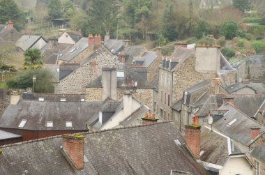 Town of Fougeres. Brittany. France. clipart