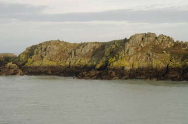 Pointe du Grouin 'de Rocky Burnu. Brittany. Fransa.