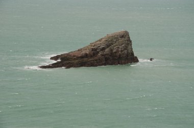 Islet off Cape Frehel. Cotes-d'Armor department. Brittany. France. clipart