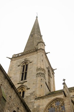 Saint-Malo Katedrali manzarası. Saint-Malo 'da. Brittany. Fransa.
