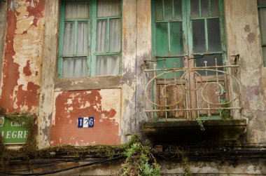 Ferrol, 30 Eylül 2024 Canido 'da terk edilmiş bir ev. Bir Coruna. Galiçya. İspanya.
