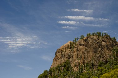 Morro de Pajonales uçurumu. Integral Inagua Doğal Rezervi. Tejeda. Büyük Kanarya. Kanarya Adaları. İspanya.