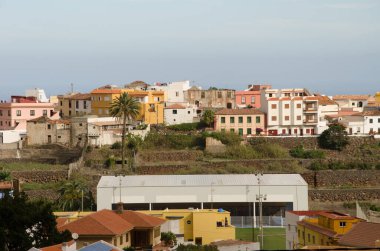 Agulo kasabası. La Gomera. Kanarya Adaları. İspanya.