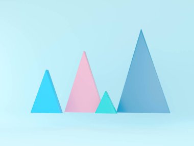 İş grafiği. 3d oluşturma.