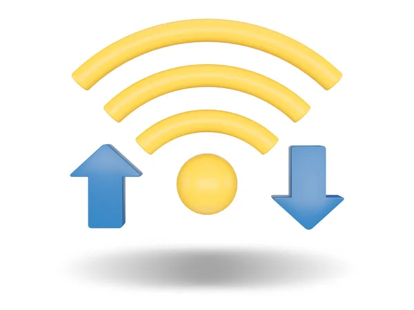 Transfer Signal Wireless Network Render Illustration — Stock Photo, Image