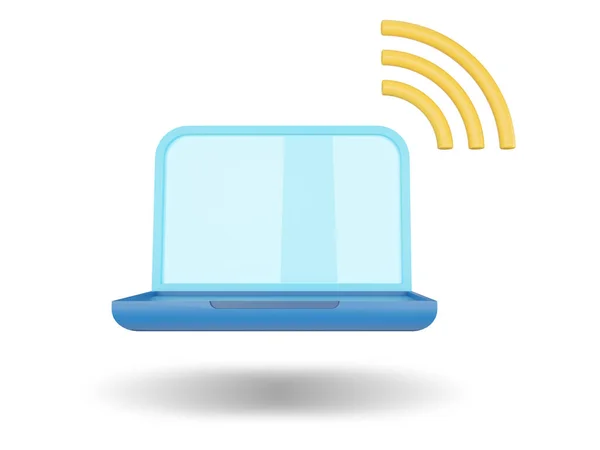 Portatile Rete Wireless Illustrazione Rendering — Foto Stock
