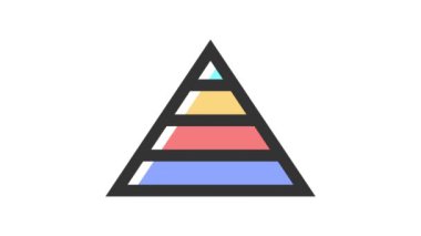 Beyaz arkaplan üzerindeki İş Grafiği, canlandırılmış simge.