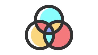 Beyaz arkaplan üzerindeki İş Grafiği, canlandırılmış simge.