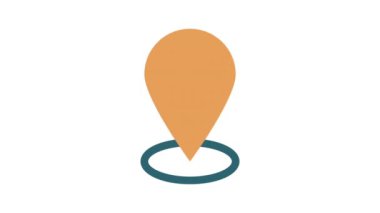 Konum, Çevrimiçi alışveriş kavramı canlandırılmış simge