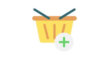 Alışveriş Arabası Ekle, Çevrimiçi alışveriş kavramı canlandırılmış simge