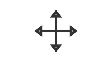 İmleç canlandırılmış simgeyi beyaz arkaplanda taşı