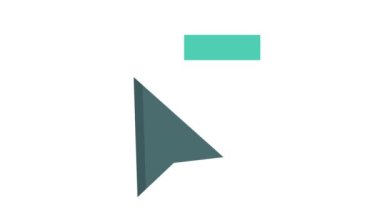 Beyaz arkaplandaki İmleç simgesini sil