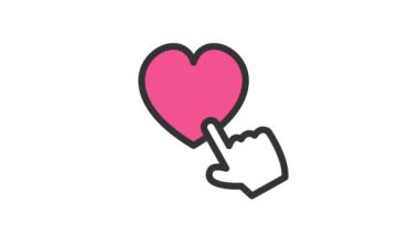 Animasyon Simgesi Gibi Sosyal Ağ 'a tıklayın