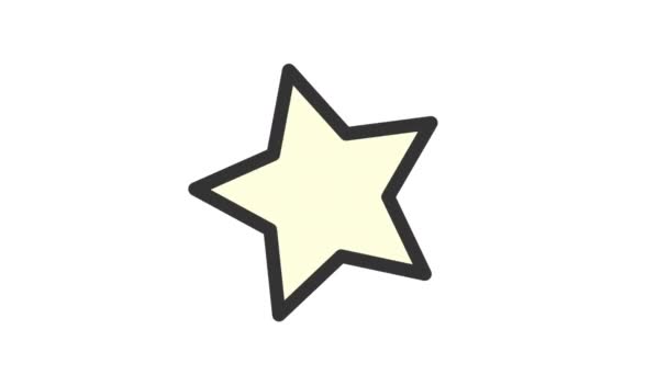 Star Social Network Animated Icon — 비디오
