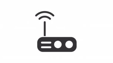 Yönlendirici, Nesnelerin İnterneti şeffaf arkaplanda canlandırılmış simge.
