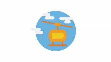 Kablo Araba ve Ulaşım simgesi şeffaf arkaplanda.