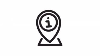 Şeffaf arkaplanda Bilgi Konumu, Sorular ve SSS canlandırılmış simgesi.