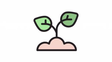 Filiz ve Bahar simgesi şeffaf arkaplanda.